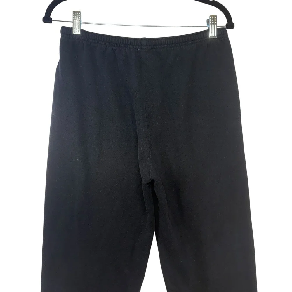 KULE Mens Small Black Sweatpants Joggers Signature Tab Elastic‎ Waist Cuffed S